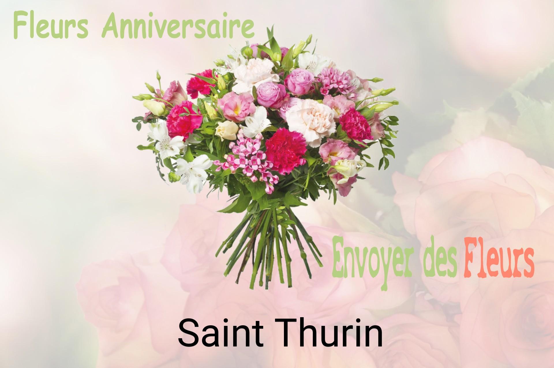 Bouquet de fleurs d’anniversaire livré à Saint-Thurin