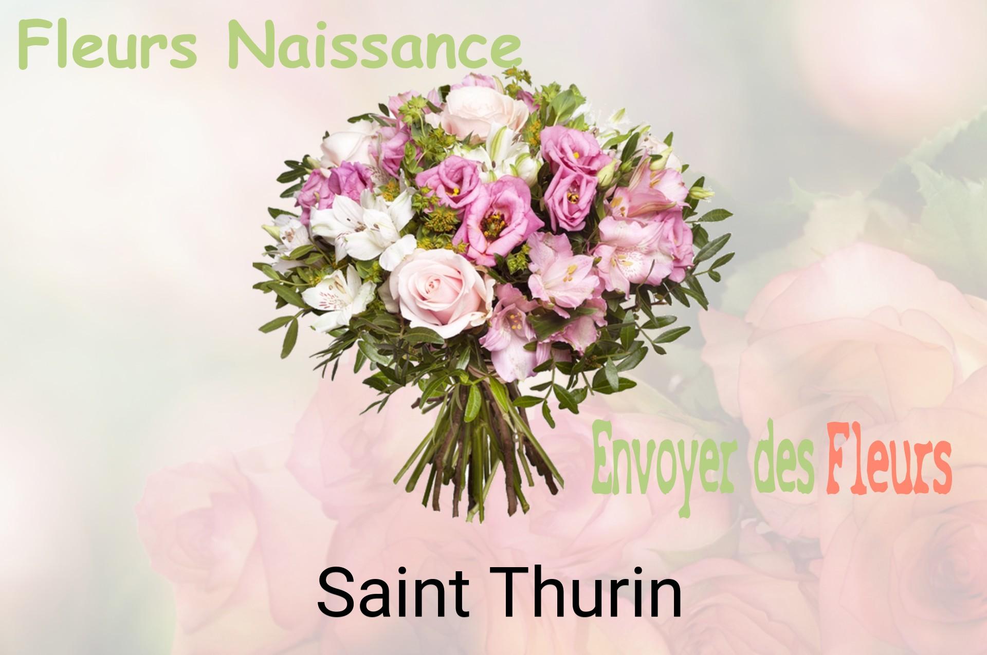 Bouquet de fleurs de naissance livré à Saint-Thurin